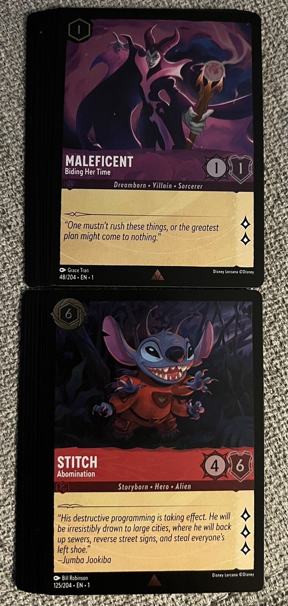 disney card game lorcana rare cards Amazon.com: Ravensburger Disney Lorcana TCG: Whispers in The Well  Single-Player Deck - Amber & Emerald - Engaging Gameplay - Over 200  Original Disney Artworks main image 0