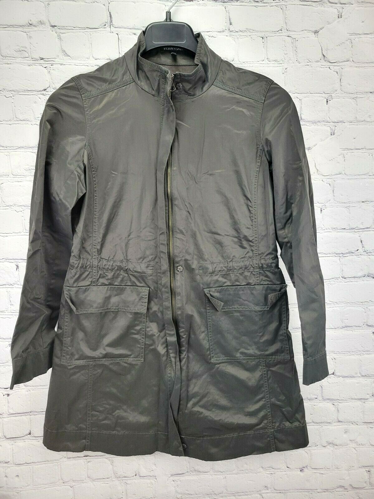 Eileen Fisher jacket lightweight cotton 