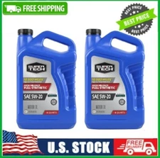 2 PACK Super Tech High Mileage Full Synthetic SAE 5W-20 Motor Oil, 5 Quarts