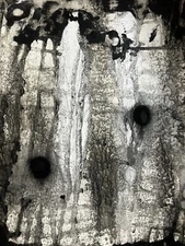 Abstraction Black White Heavyweight Paper COA 8 X 10”