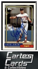 Luis Sojo 1992 Topps #206  California Angels TTM/IP Signed Autographed