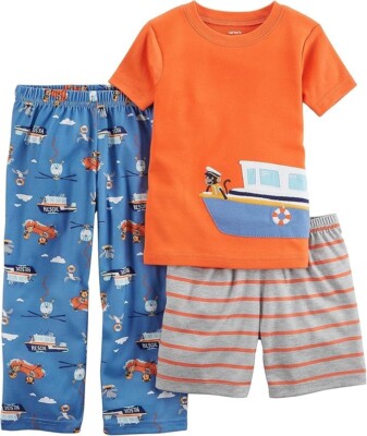 Carter's  Baby Boys' 3 Piece Rescue Pajama Set   12M,18M,24M