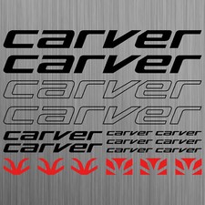 carver aufkleber sticker fahrrad bike mtb bmx road 18 Stücke Piecess