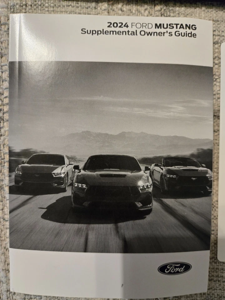 2024 Ford Mustang Owners Manual - Complete Set Supplemental Guide Factory OEM - Image 2 of 4