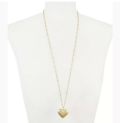 Kate Spade New York Gold My Precious Heart Locket Pendant Necklace New - Picture 11 of 11