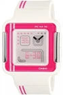 New Casio Ladies Digital Watch Poptone Ana/Digi World Time Chrono 50m LCF-21-4DR
