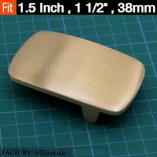 1 1/2" 38mm Heavy Duty Smooth Solid Brass Blank Belt Buckle, Blank Belt Buckle