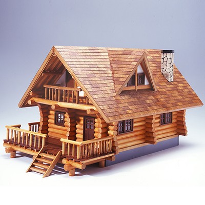 Woody Joe 1 24 Log House Wooden Model Kit Ebay