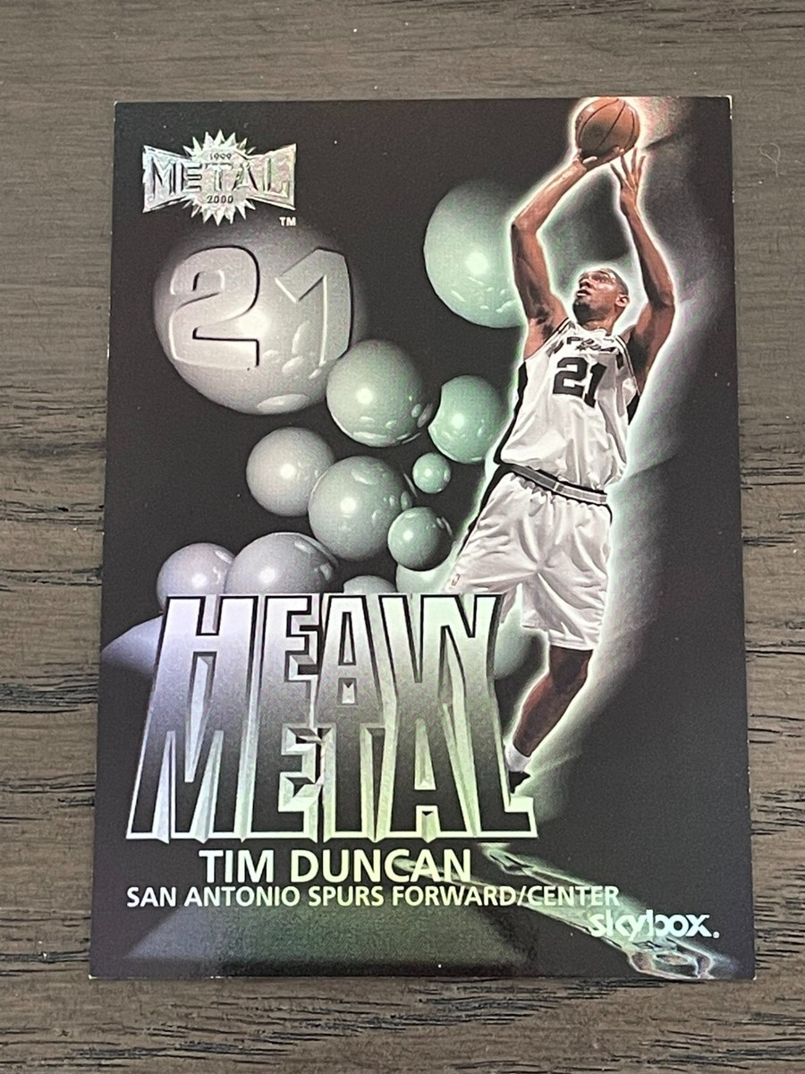 1999-00 SkyBox Metal Heavy Metal Tim Duncan #8H San Antonio Spurs