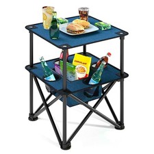 Folding Camping Table, Portable Outdoor Picnic Table, Lightweight Square Camp...