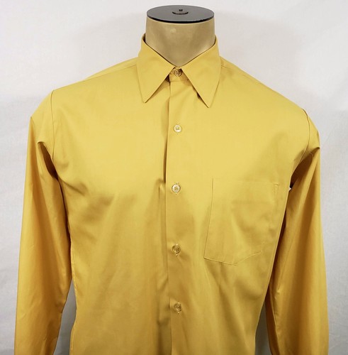 Vtg 70s Mens Sears mustard yellow 