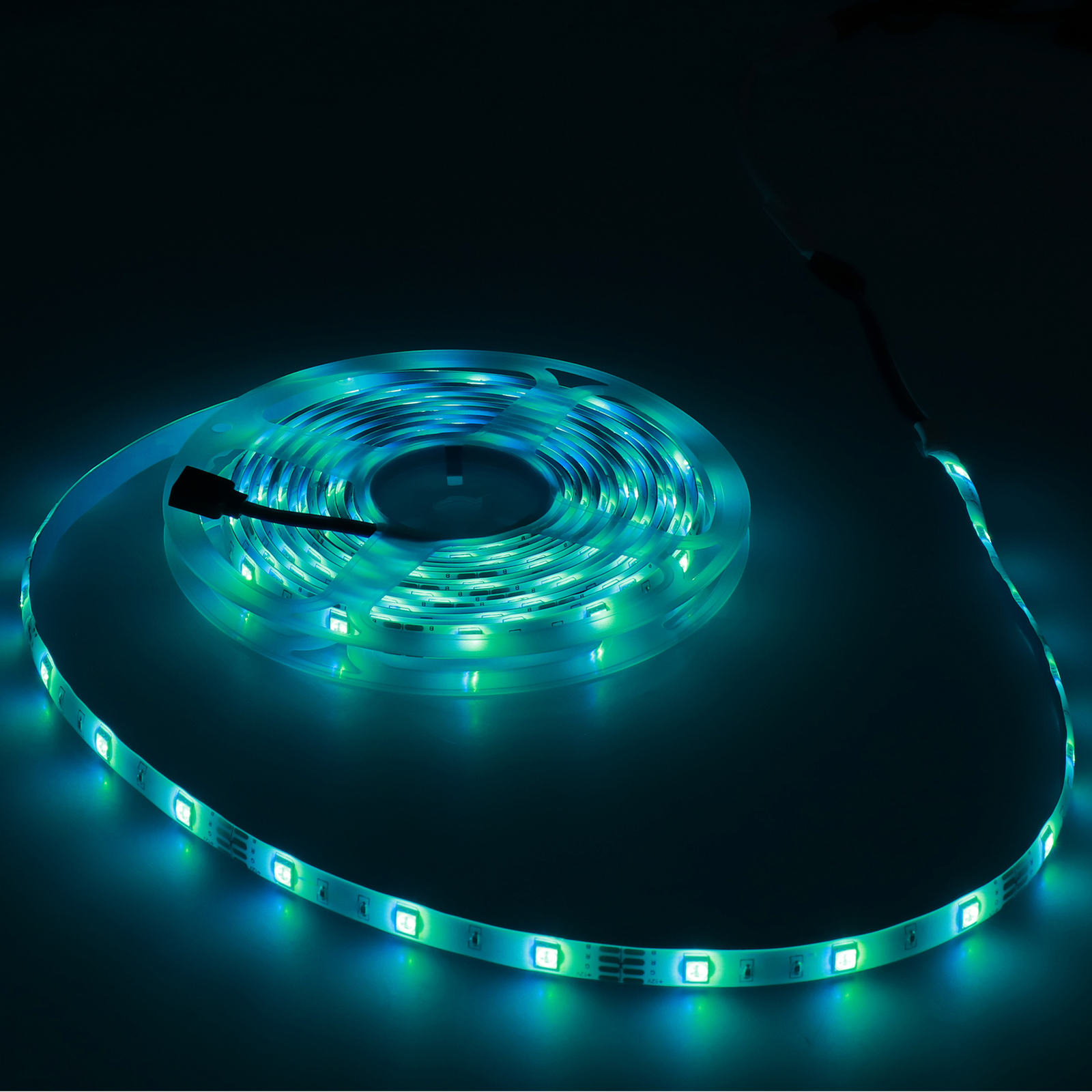 LED Strip Lights 5050 Lamp Beads 5 Meters 150 Lights Sound 4 Key USB Co-image
