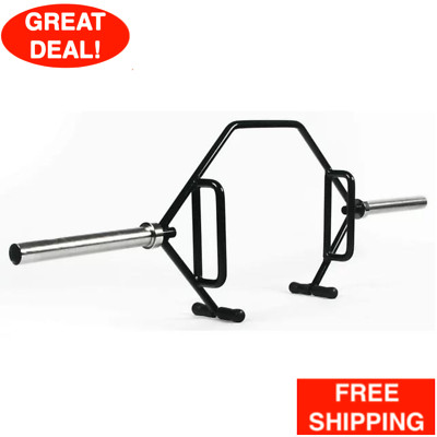 2-In Olympic Hex Weight Lifting Trap Bar 1000Lbs Capacity Open Strength Training