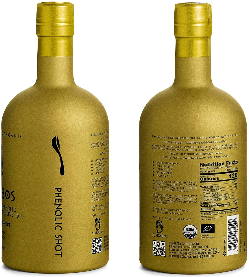 P.J. KABOS 2024/25 Harvest Extremely High Phenolic 1000+ mg/kg USDA Organic G... - Image 2 of 4