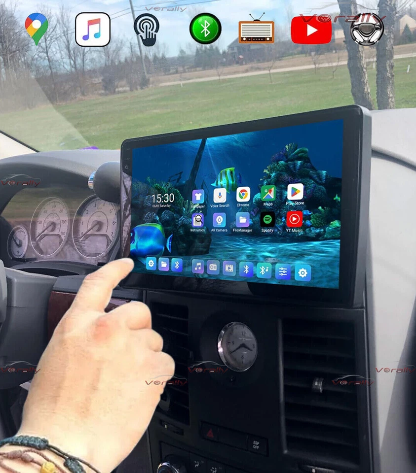 for Chrysler Town & Country 2008-2016 Radio 10.1" GPS Navigation Apple CarPlay Foto 2 de 4