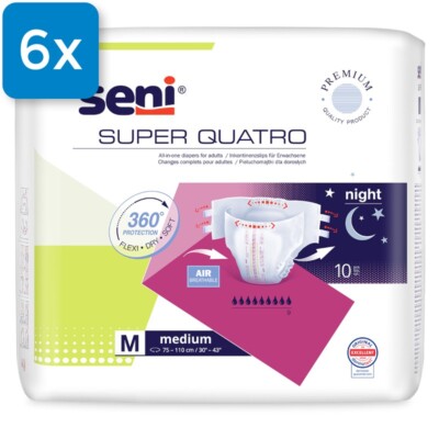 Seni Super Quatro Medium - (6 x 10 Stück)