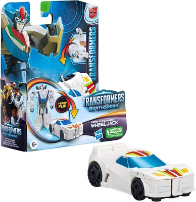 Transformers EarthSpark 1-Step Flip Changer Wheeljack 4'' Inch Action Figure