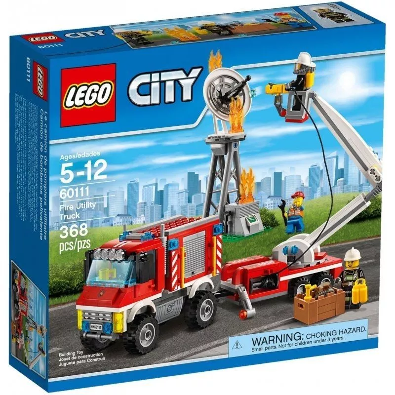 60111 FIRE UTILITY TRUCK set city town lego NEW sealed box legos