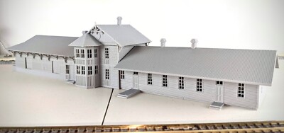 HO Scale - Lee Hall Train Depot Newport News Virginia - 1:87 Scale Building