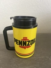 Vintage Pennzoil Thermo Whirley Hot Cold Mug Cup