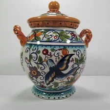 TABLETOPS UNLIMITED DARIO FARRUCCI VILLA PARADISO MEDIUM CANISTER & LID 9 1/8"