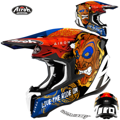HELM CROSS ENDURO MOTARD AIROH TWIST 2.0 TIKI GLOSS