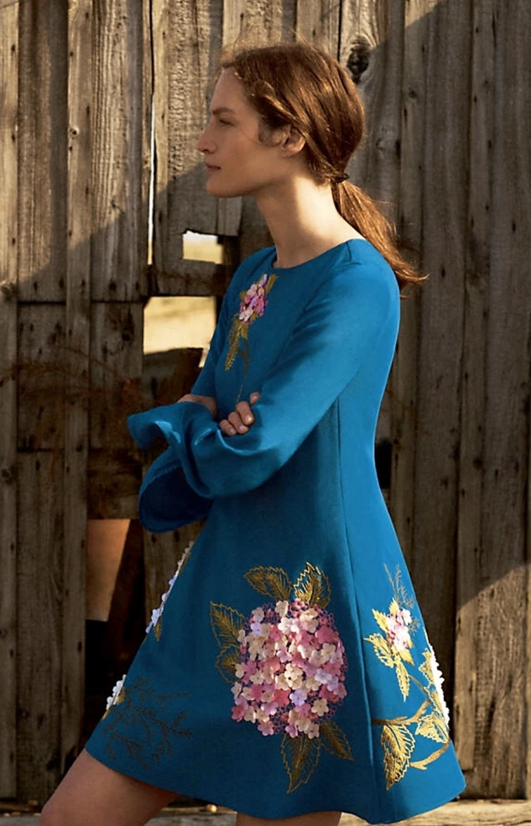 Anthropologie flower cheap dress