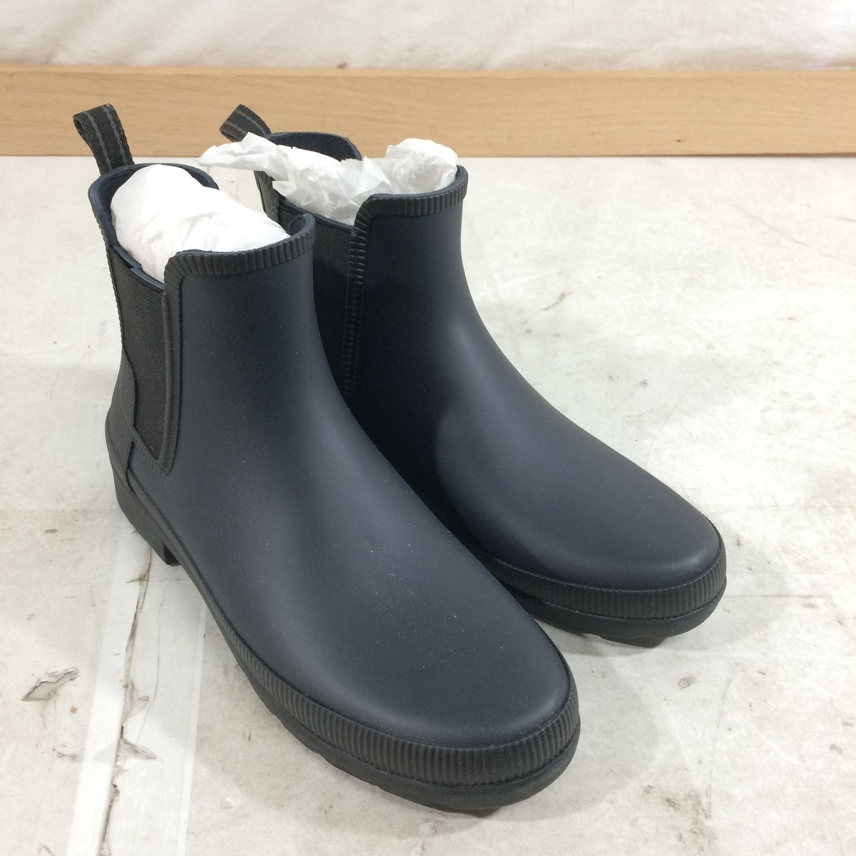 Hunter Ref Texture Block Chelsea Women's Casual Boots, Navy/Black