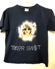 Taylor Swift 1989 World Tour T Shirt Kids Girls Youth Medium Blue Short Sleeve