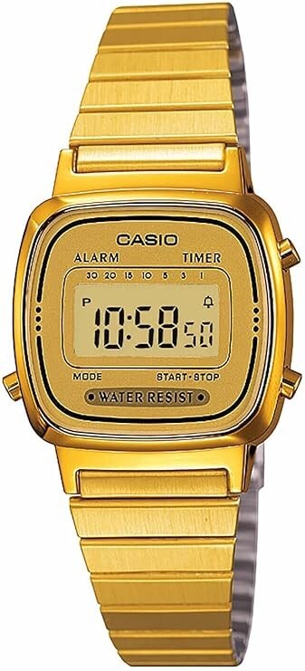 Orologio Casio Donna Digitale Acciaio Colore Oro LA670WGA-9DF