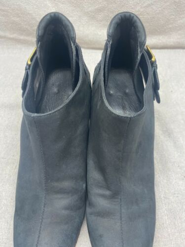 Rachel Comey Black Leather Barbaro Wooden Heel Ankle Boots Size 8 $414 - Picture 3 of 7