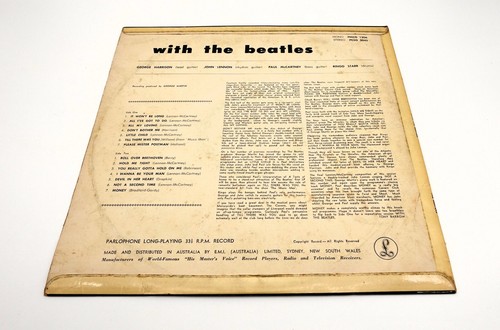 The Beatles With The Beatles 1964 Mono Vinyl LP Record Aussie Pressing PMCO 1206 - Picture 6 of 7