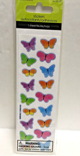 lot of 2 sandylion stickers/autocollants Adhesivos Sparkly Butterflies 3538 NIP