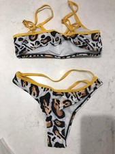 New womens bikini swimwear set small animal print