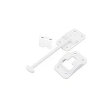 JR PRODUCTS 10444B Polar White 6" T-Style Door Holder with Bumper