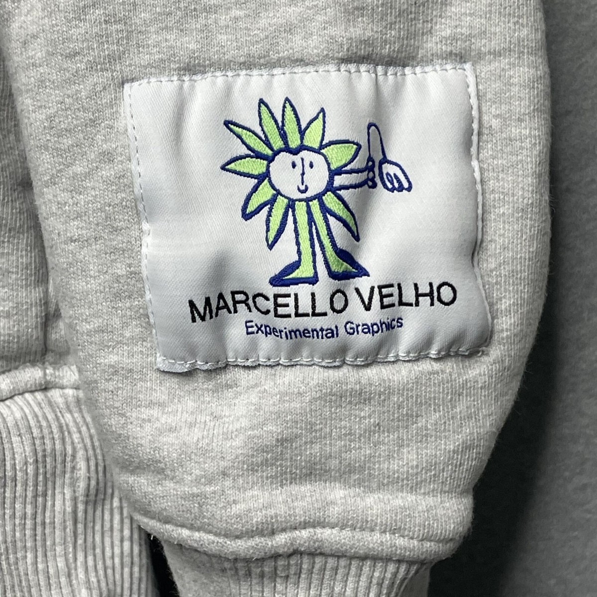 Zara Gray Sweatshirt With Marcello Velho Experimental