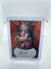 Tanner Morgan 2023 Panini Select Autograph RC Red Prizm Minnesota RC #RS-TMO SP