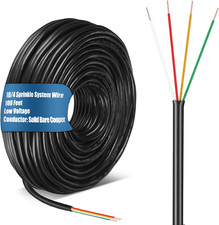 18 Gauge UV Resistant Sprinkler System Wire, 100 Ft, UL Listed, 30V