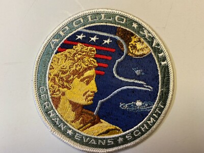 PK2043 NASA Mission Patch Apollo17 Cernan Evans Schmitt L2A