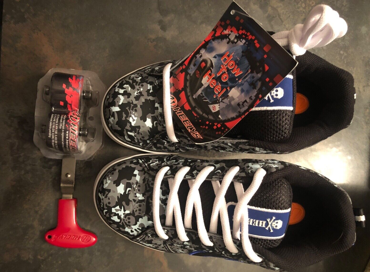 専用ページ⑥ HEELYS CAMO BONES 7466 2010/2011 GRAY/ROYAL/BLACK Youth size 4