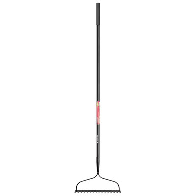 Husky 57 In. Fiberglass Handle 16-Tines Bow Rake New