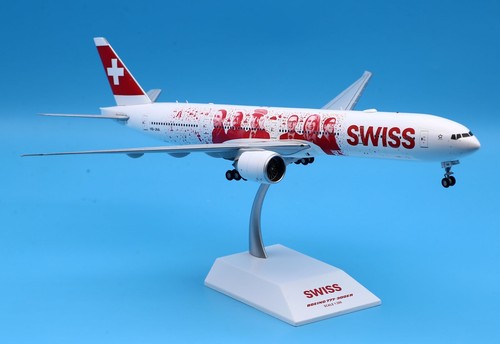 JC Wings 1:200 SWISS Airlines Boeing B777-300 Diecast Aircraft Jet Modelo HB-JNA - Imagen 6 de 14