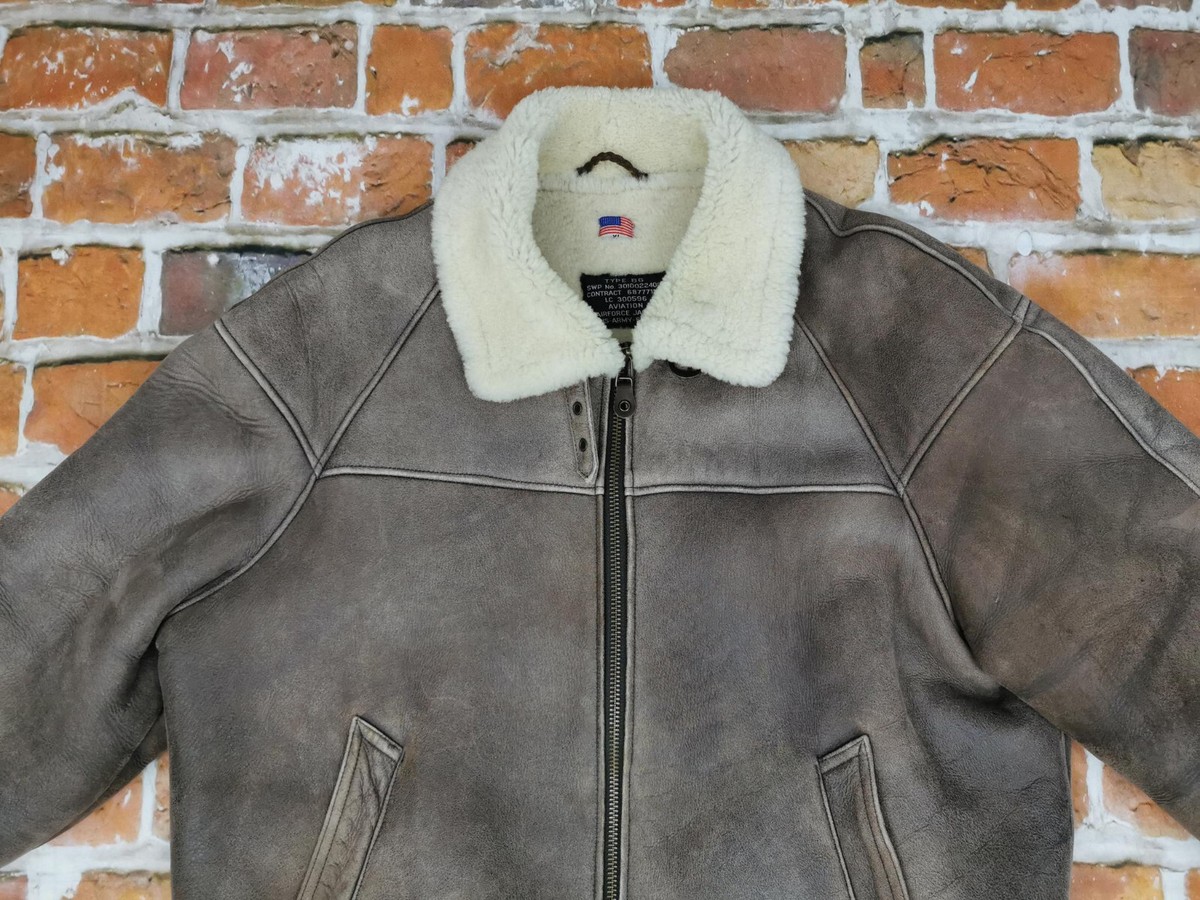 *AVIATION USA B6 SHEARLING LAMMFELL VINTAGE