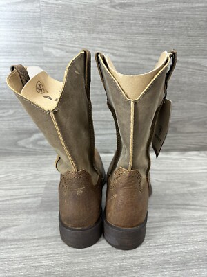 Ariat Brown Rambler Pull-On Square Toe Men display picture 1