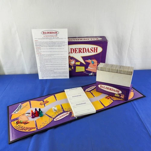 Balderdash The Hilarious Bluffing Game Vintage 1995 Parker Brothers Complete Set