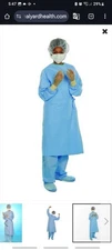 Surgical Gown Hayyard AERO BLUE  41733 Large NEW SEALED Box 32x1