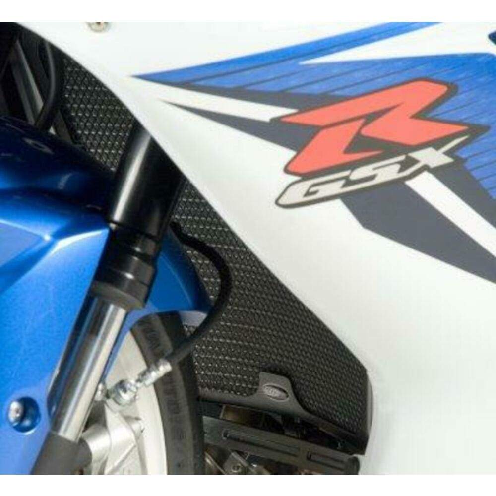 R&G Motorcycle Aluminium Radiator Guard - Black, Black - Image 51
