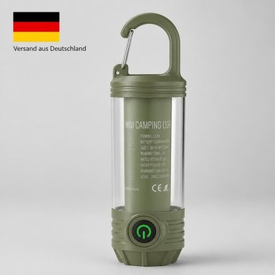 Shengxi LED Campinglampe USB Wiederaufladbar 300 Lumen Zeltlampe Grün