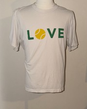 Roger Federer X Uniqlo Peace For All LOVE White T-Shirt Size XL