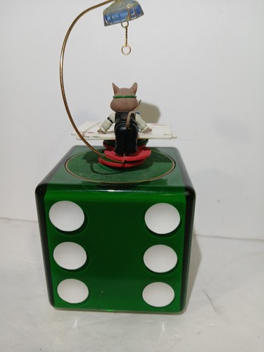Vintage Enesco Music Box Mice N Dice Casino Coin Op The Entertainer Dealer Works - Picture 11 of 24